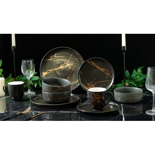 Stone Lain Zora 16-Piece Dinnerware Set Porcelain - Main Image