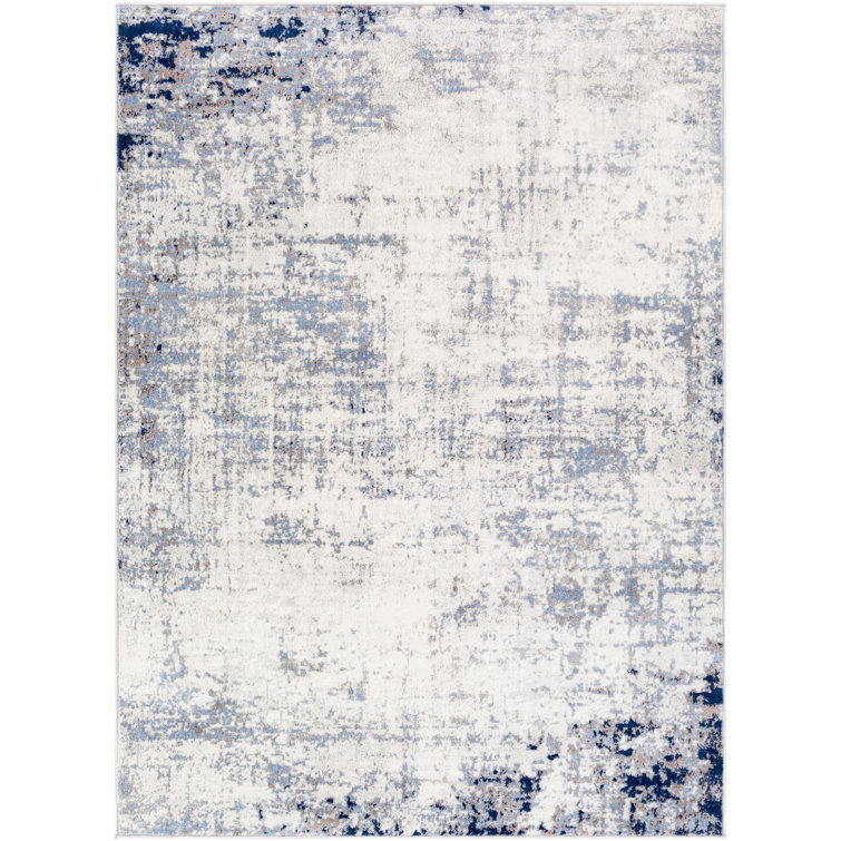 Magallanes Abstract Blue/Light Gray/White Area Rug