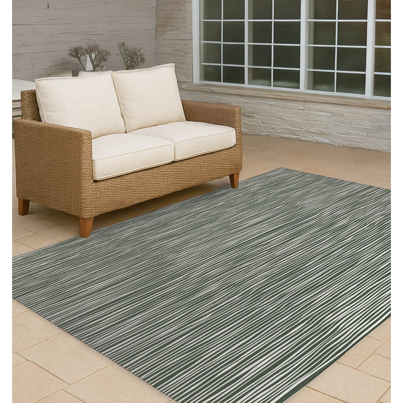 Tapis d'extérieur antidérapant Thick N Thin, Rectangle 5 pi x 7 pi