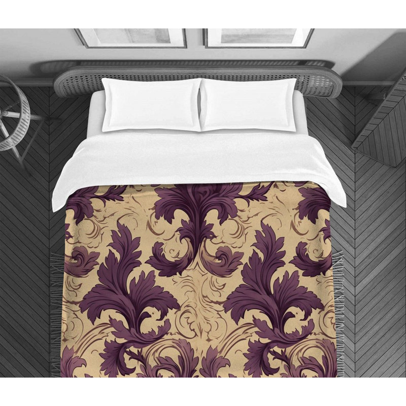Polyester Floral Comforter, Twin Comforter