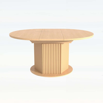 Round Kitchen Table,Wooden Dinner Table for Family Gatherings