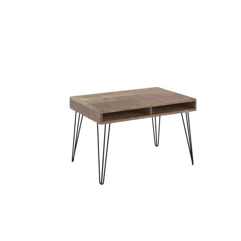 Mare Four Leg Coffee Table with Storage, Oak