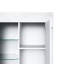83*75*35cm Small Display Cabinet with RGB Colour Variations and Tempered Glass Shelves-399827741
