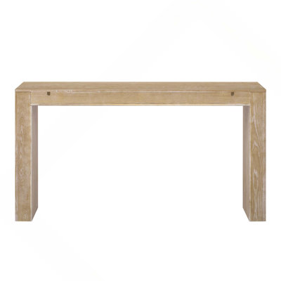 60" Modern Farmhouse Console Table With 2 Concealed Drawers & Thickened Legs For Living Room, Entryway & Hallway