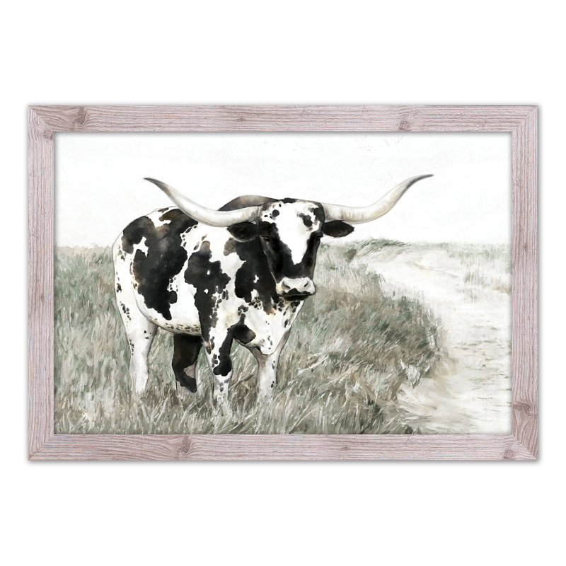 Texas Longhorn, reproduction encadrée