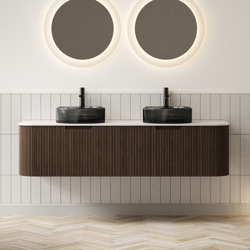 Meuble-lavabo mural 60 po avec lavabo Dina