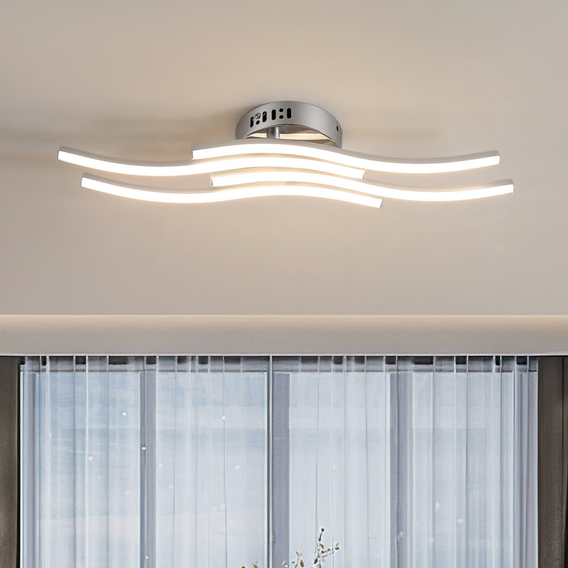LED 4-Light Flush Mount Ceiling Light, 4000K