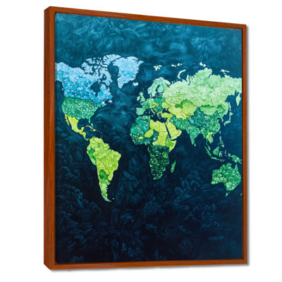 Watercolor Atlas - World Map Wall Art Living Room