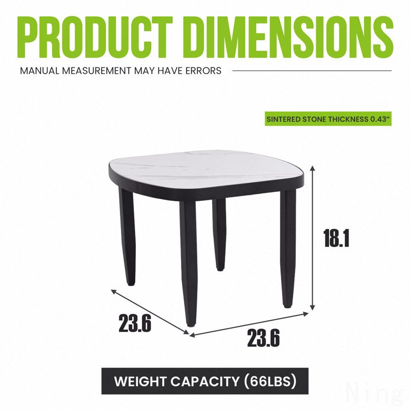 Table d'appoint d'extérieur Ember