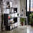 Clear Glass, Chrome High Gloss Finish Writing Desk With Shelf-1239184544