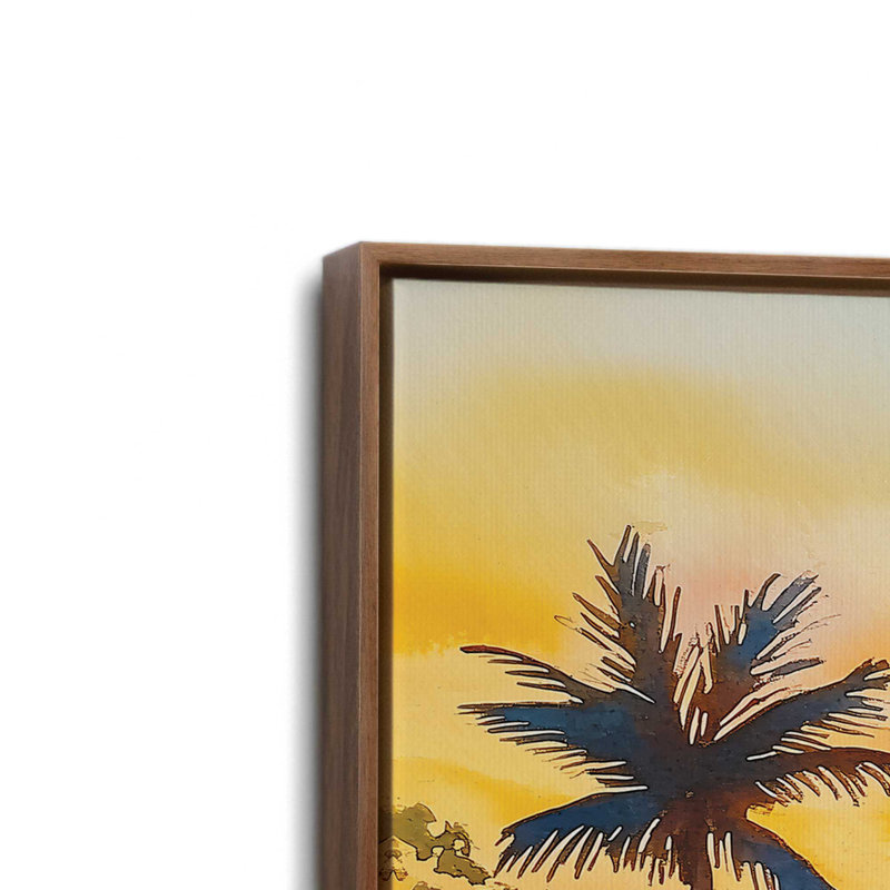 Coucher de soleil sur les collines, H 12,75 po x l 18,75 po