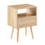 Table de bout en rotin 1 tiroir-129387423
