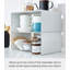 Tower Yamazaki Home Stackable Kitchen Rack, Storage Organizer Counter Shelf, Small, Stack up to Two-46492098-46492096