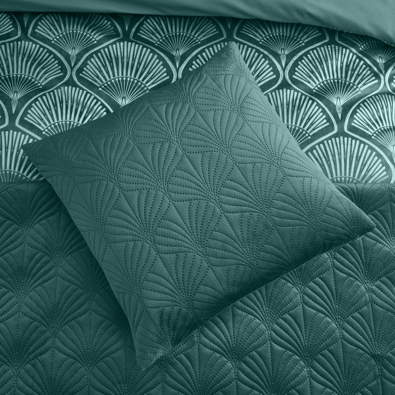 Art Deco Pearl Embroidered Cushion Cover