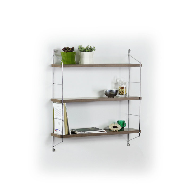 Tavaya Floating Bookcase, Walnut