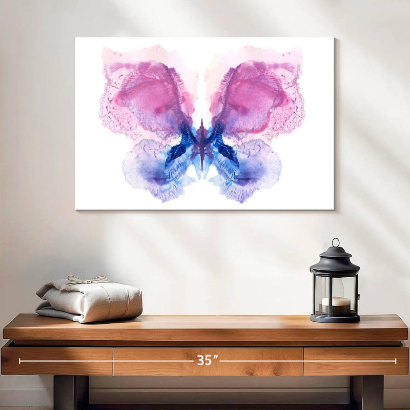 Papillon abstrait Brampt, H 16 po x l 24 po