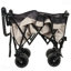 Multi-Functional Push-Pull Folding Wagon Cart With Rotating Handle & 360° All-Terrain Wheels – Heavy-Duty, Adjustable Design, Large Capacity For Transport, Groceries, And Outdoor Use, Khaki- Gray
