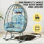 Fauteuils berçants et oscillants pliables, chaise cocoon en rotin pour patio