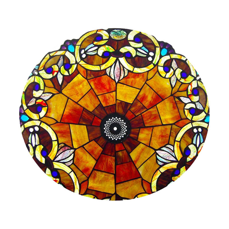 Elston Resin Table Lamp, Orange
