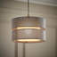 Syrah 18.5cm H Linen Blend Drum Lamp Shade ( Slip-On )-937096285