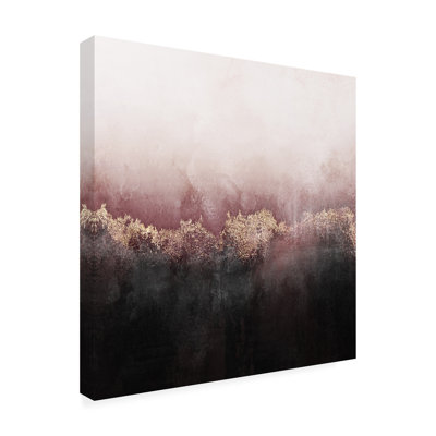 Bolog Pink Sky On Canvas by Elisabeth Fredriksson Painting