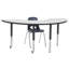 Table d'activité demi-lune effaçable à sec avec pieds réglables - blanc / noir-1173506778-1173506779-1195166483