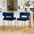 Navy Seat/ Gold Frame