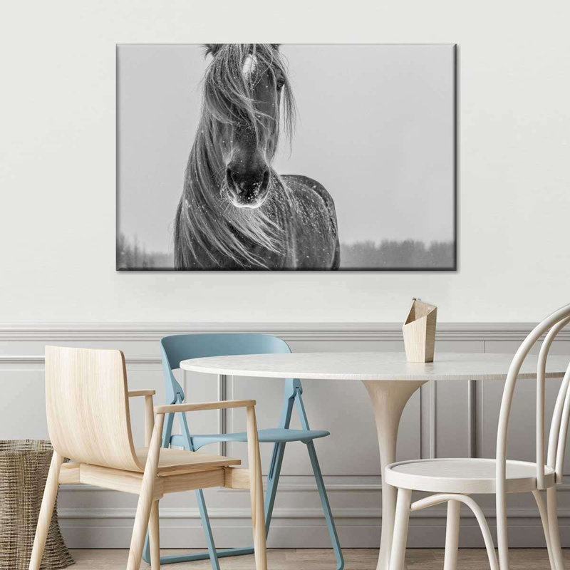 Winter Horse Canvas Print, 30" H x 45" W x 1.25" D