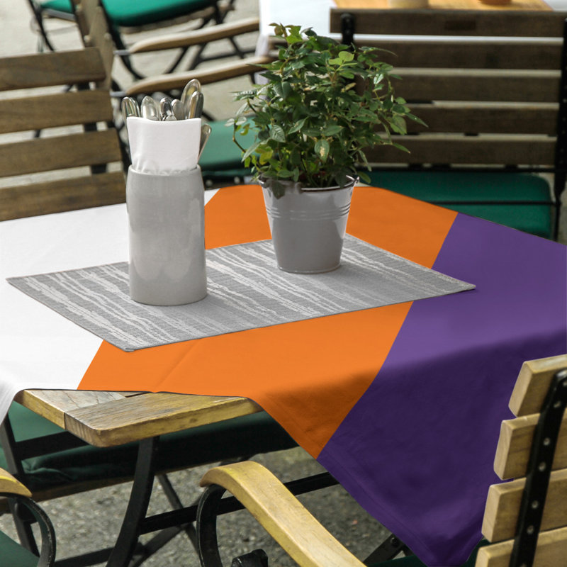 Nappe Clemson, Blanc / orange / mauve