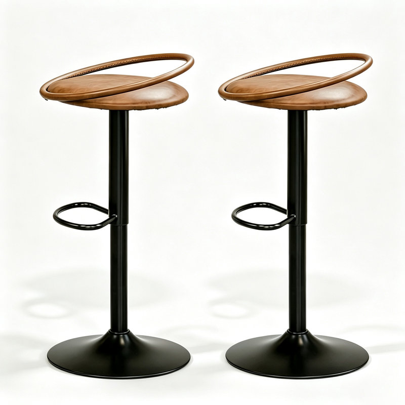 Chaise d'appoint Coffee Back (ensemble de 2), Café