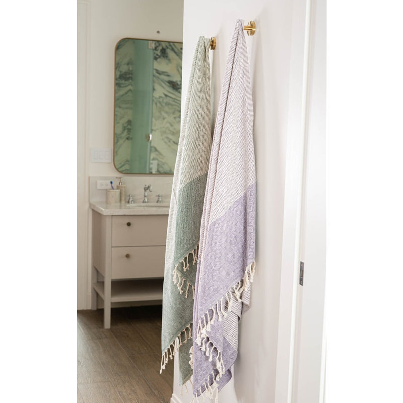 Serviette de bain Dilay, Vert