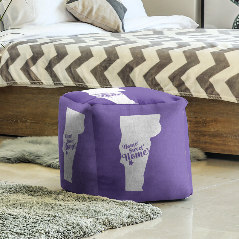 Repose-pieds à cubes rutland the home, Mauve