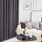 Blackout Grommet Silver Pattern Printed Curtains, -111804794-128796859