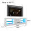 160*40*50cm LED TV Cabinet with 16 Colours and 4 Lighting Modes,Stand for TVs up to 65”-1474637729