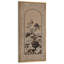 Panneau rétro arqué floral avec détails botaniques élégants - impression sur toile encadrée pour chambre principale-15472626-15472625