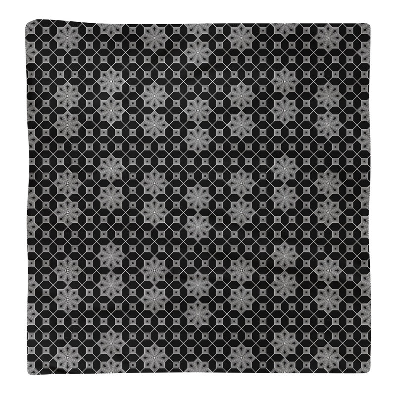 Serviette de coton à treillis classique, Noir, H 0,1 po x l 22 po x P 22 po, Sergé de polyester