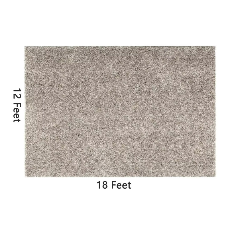 Tapis intérieur / extérieur en polyester tissé à la machine Subrahmanyam, Rectangle 12 pi x 18 pi