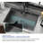 30" L x 22" W Drop-In Kitchen Sink Single Bowl Stainless Steel Sink with Sink Gird and Drain