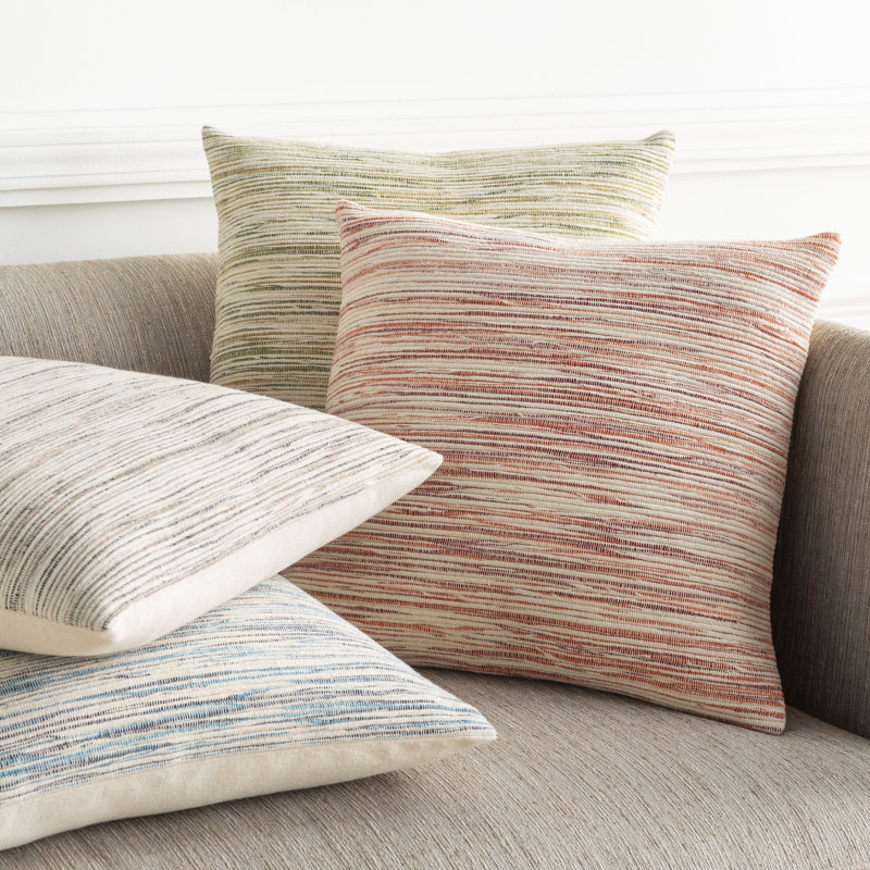 Zuma Cotton Reversible Throw Pillow, Down, Camel