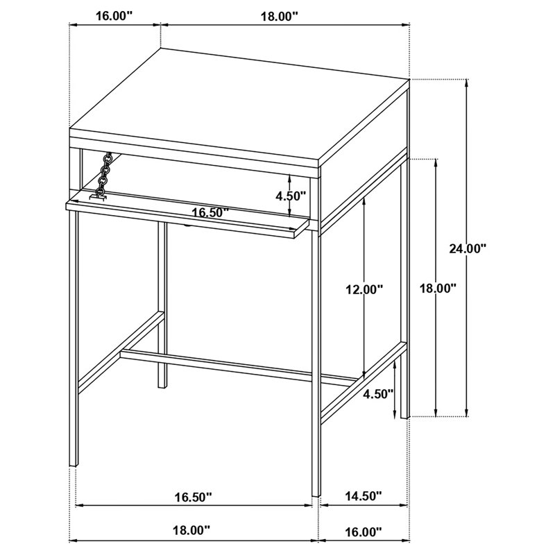 Kalmanson Solid Wood Top End Table