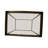 Rectangle Metal and Glass Side Table-304401907