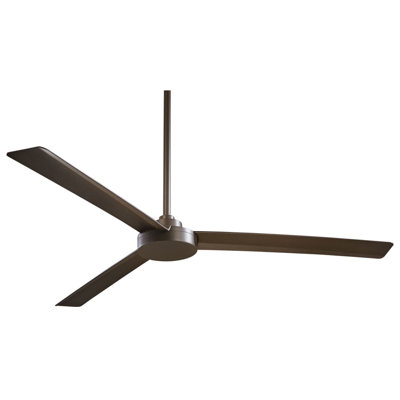 62" Roto 3 - Blade Outdoor Propeller Ceiling Fan with Wall Control
