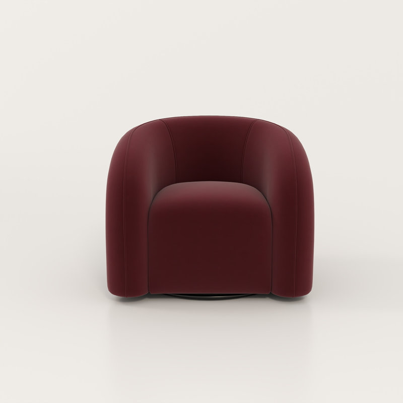 Bricyn Swivel Barrel Chair, Red