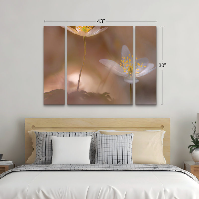 Ensemble de 3 panneaux muraux - Ylva Sjogren, art mural sur toile pour décoration de salon, de chambre à coucher ou de bureau 
