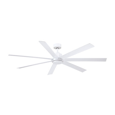 Ventilateur de plafond intérieur / extérieur 72 pouces Pendry - blanc mat