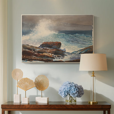 Breaking Wave, Prout's Neck-Winslow Homer-Gallery Wrapped Canvas-c. 1887
