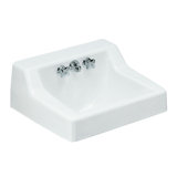 Hampton Metal 22" Wall Mount Bathroom Sink with Faucet and Overflow