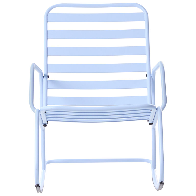Aluminium Rocking Chair, Blue