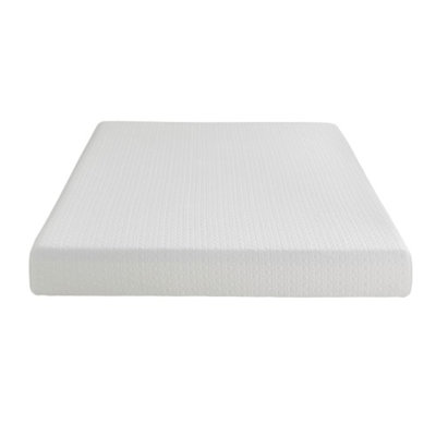 Matelas hybride ferme en mousse viscoélastique imprégnée de gel - gris foncé, en boîte pour un confort robuste