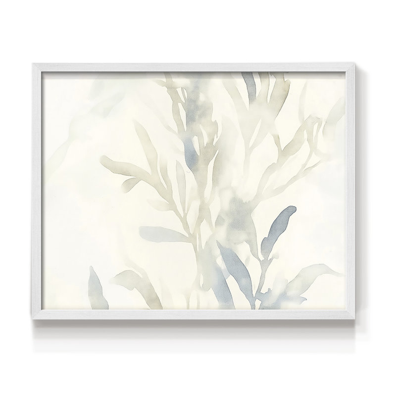 Série abstraite-XXXII - reproduction encadrée, H 16 po x l 20 po, Blanc